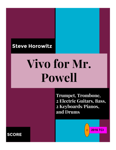 Vivo For Mr Powell Sheet Music