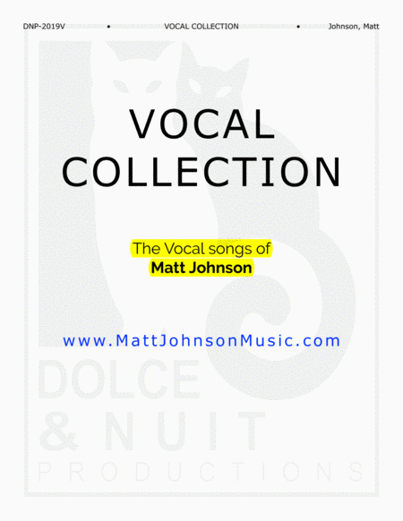 Vocal Collection The Vocal Songs Of Matt Johnson Sheet Music