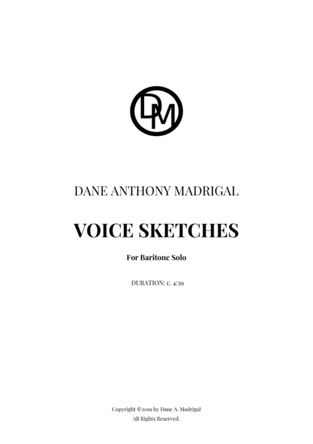 Voice Sketches Sheet Music