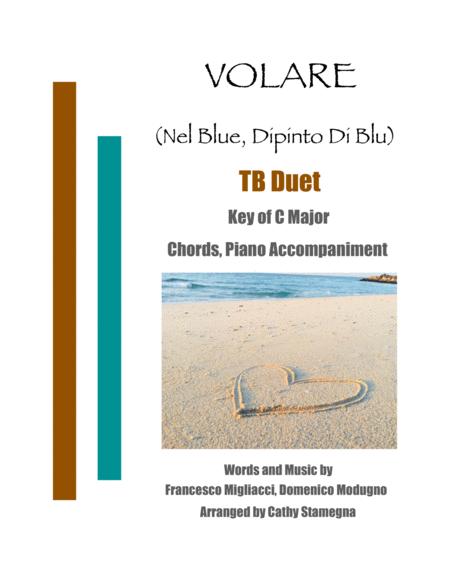 Volare Nel Blu Dipinto Di Blu Tb Duet Chords Piano Accompaniment Sheet Music