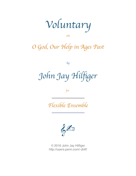 Voluntary On O God Our Help In Ages Past Sheet Music