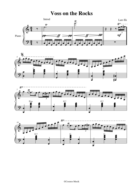 Voss On The Rocks Sheet Music