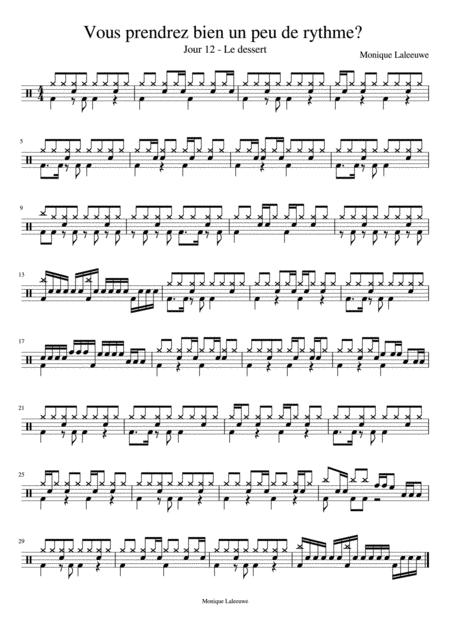 Free Sheet Music Vous Prendrez Bien Un Peu De Rythme Menu 12 Complet Et Bass Track With Drums 3 Tempi