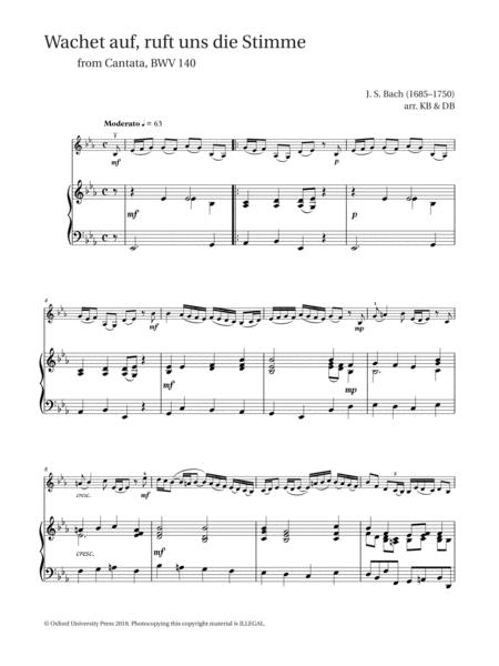Free Sheet Music Wachet Auf Ruft Uns Die Stimme From Cantata Bwv 140