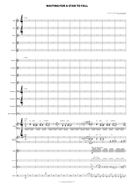 Waiting For A Star To Fall Big Band Instrumental Sheet Music