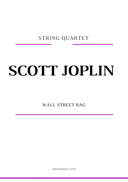 Wall Street Rag Sheet Music