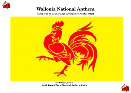 Wallonia National Anthem Le Chant Des Wallons For Brass Quintet Sheet Music