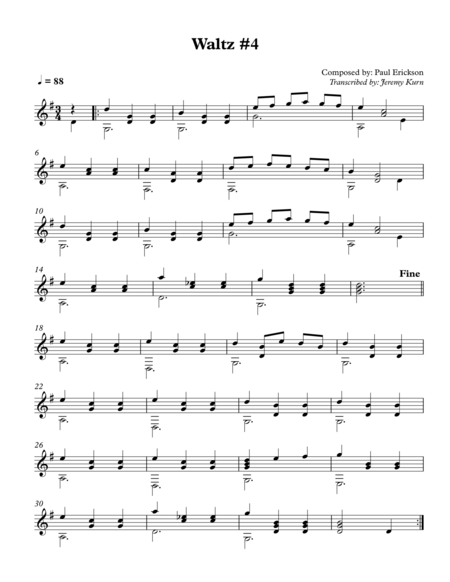 Waltz 4 Sheet Music