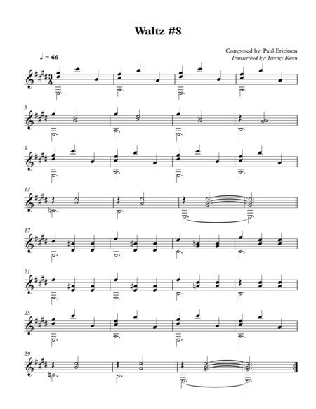 Waltz 8 Sheet Music