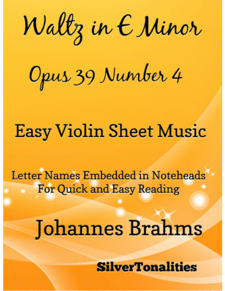 Waltz In E Minor Opus 39 Number 4 Easy Violin Sheet Music Sheet Music