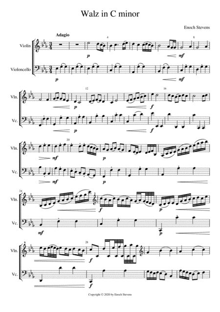 Waltz Of Love In C Minor Sheet Music