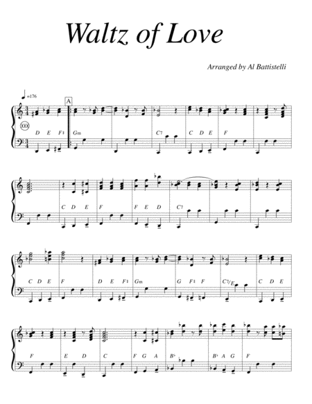 Waltz Of Love Sheet Music