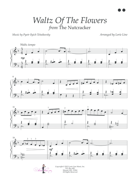 Waltz Of The Flowers From The Nutcracker Easy Sheet Music