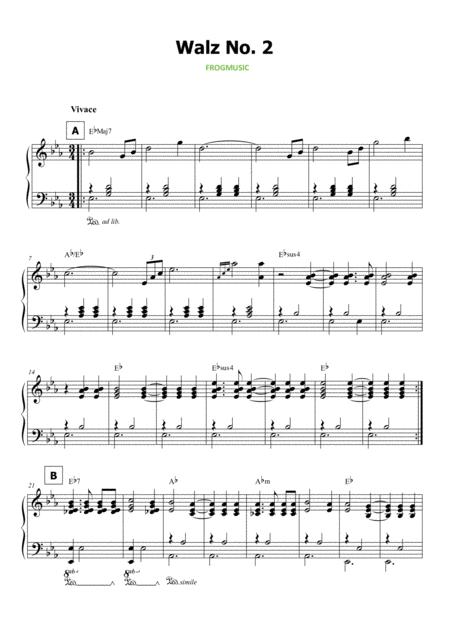 Free Sheet Music Walz No 2