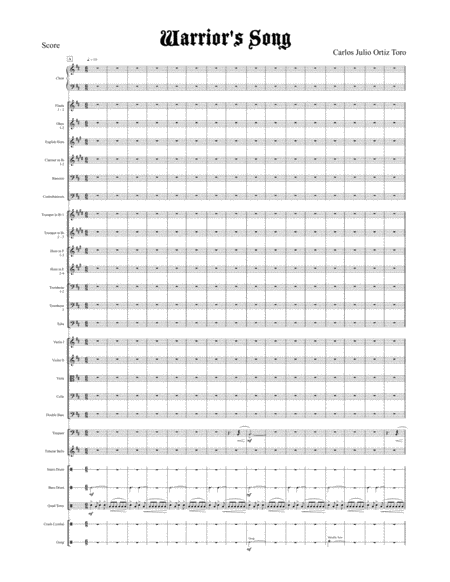 Warriors Song Sheet Music