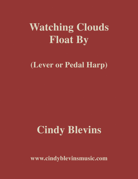 Watching Clouds Float By An Original Solo For Lever Or Pedal Harp From My Harp Book Hourglass Sheet Music