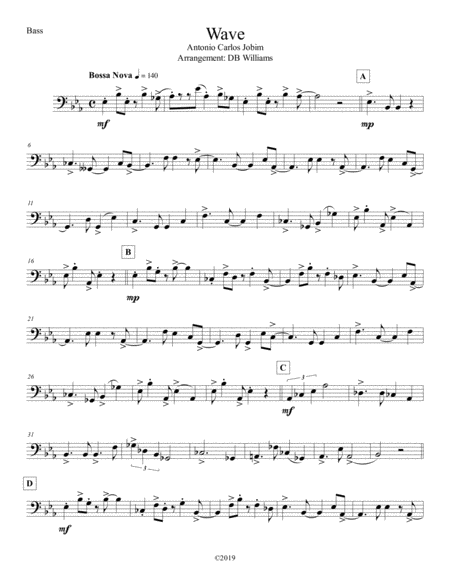 Free Sheet Music Wave Bass