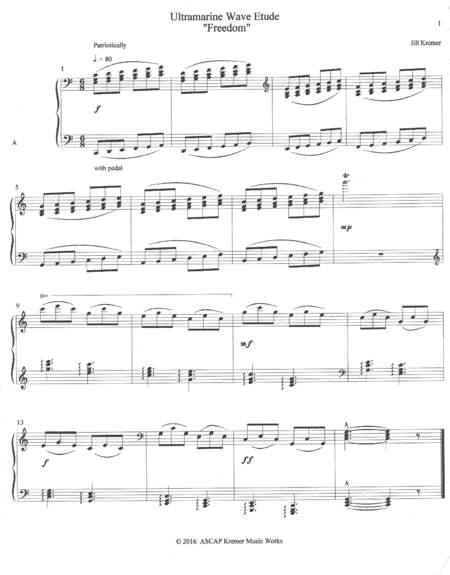 Wave Etude Freedom Sheet Music