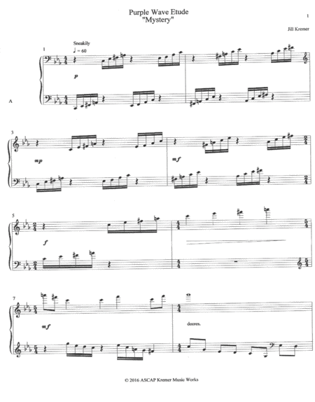 Wave Etude Mystery Sheet Music