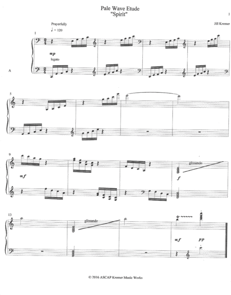 Wave Etude Spirit Sheet Music