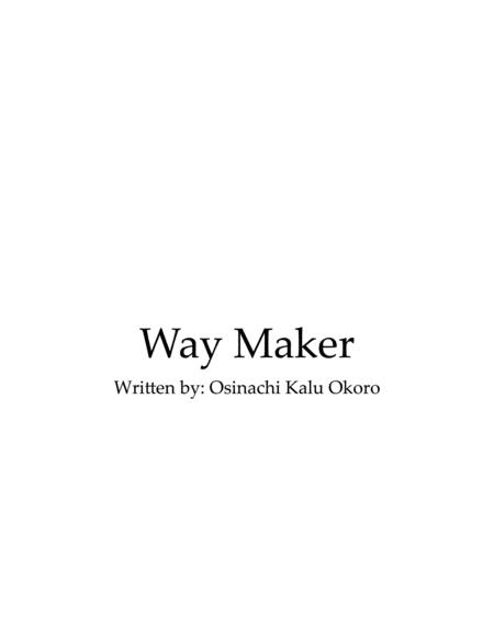 Way Maker Violin And Cello Sheet Music