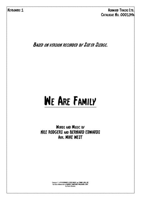 We Are Family Keyboards 1 Piano Sheet Music