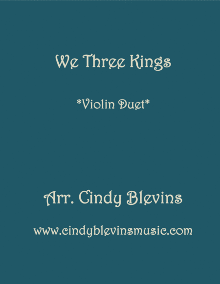 We Three Kings For Violin Duet Sheet Music