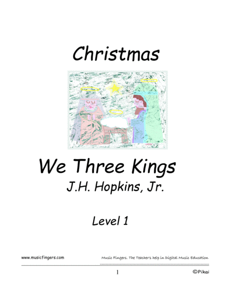 Free Sheet Music We Three Kings Lev 1