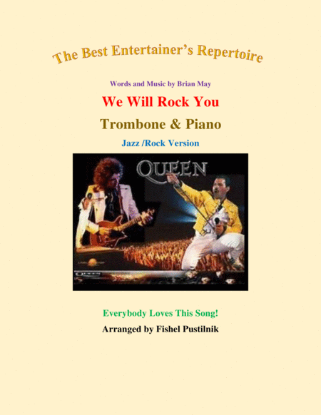 We Will Rock You For Trombone Piano Jazz Rock Version Sheet Music