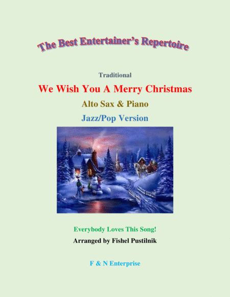Free Sheet Music We Wish You A Merry Christmas Piano Background For Alto Sax And Piano Video
