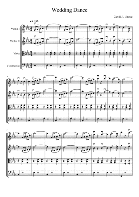 Wedding Dance Sheet Music