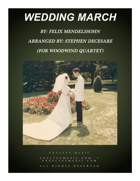 Free Sheet Music Wedding March For Woodwind Quartet