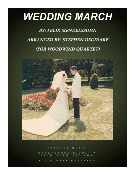 Wedding March For Woodwind Quartet Sheet Music