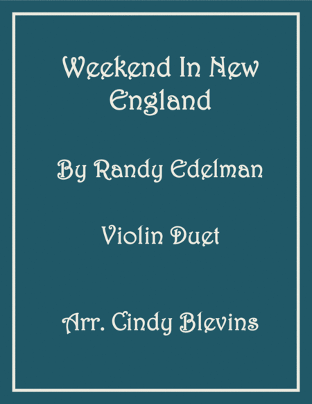 Weekend In New England For Violin Duet Sheet Music