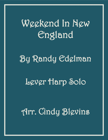 Weekend In New England Lever Harp Solo Sheet Music