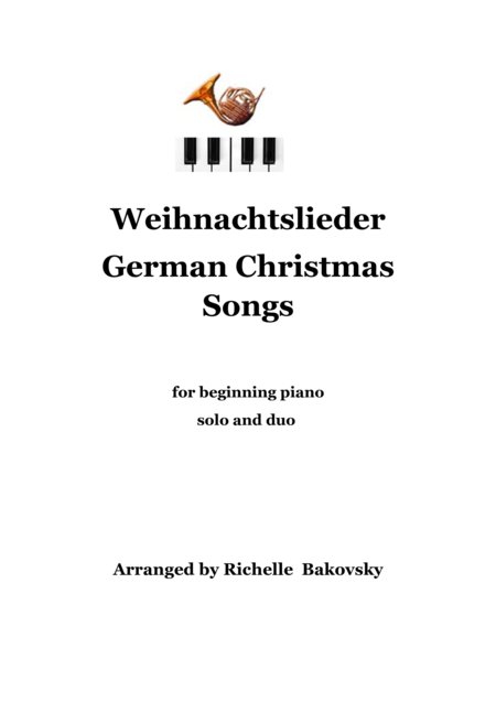 Weihnachtslider German Christmas Songs For Beginning Piano Sheet Music