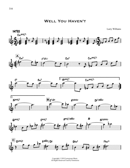 Well You Haven T Sheet Music