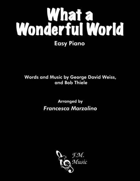 What A Wonderful World Easy Piano Sheet Music