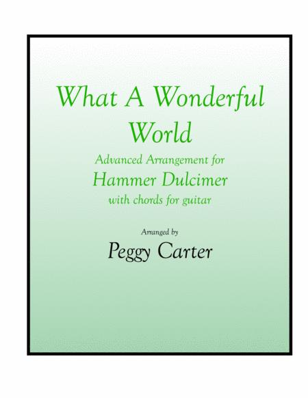 What A Wonderful World Hammer Dulcimer Solo Sheet Music