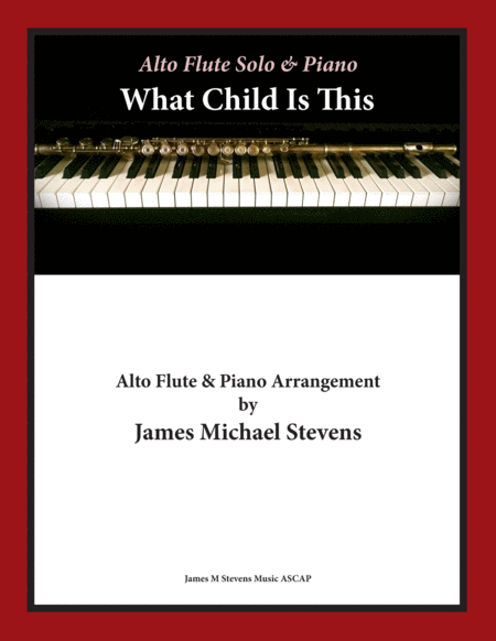 What Child Is This Christmas Alto Flute Piano Sheet Music