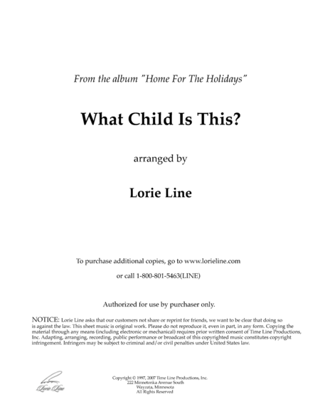 Free Sheet Music What Child Is This From Home For The Holidays