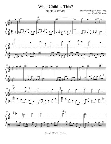 What Child Is This Intermediate Piano Sheet Music