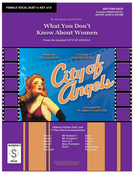 Free Sheet Music What You Dont Know About Women From City Of Angels Female Vocal Duet Rhythm Pack