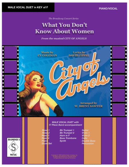 Free Sheet Music What You Dont Know About Women From City Of Angels Male Vocal Duet Version Piano Vocal