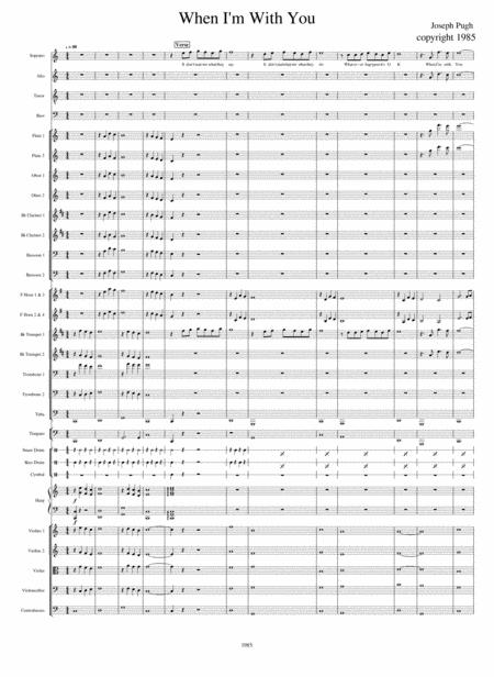 When I M With You Satb Orchestra Sheet Music