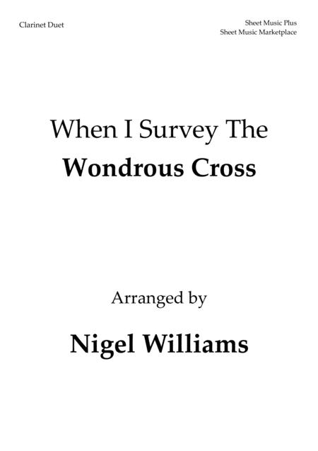 When I Survey The Wondrous Cross For Clarinet Duet Sheet Music