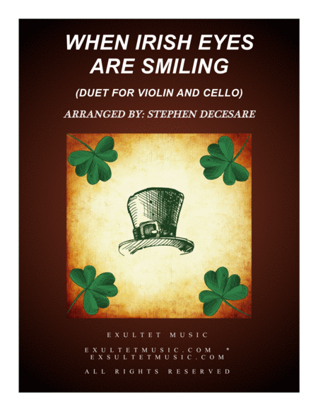 Free Sheet Music When Irish Eyes Are Smiling Duet For Violin And Cello