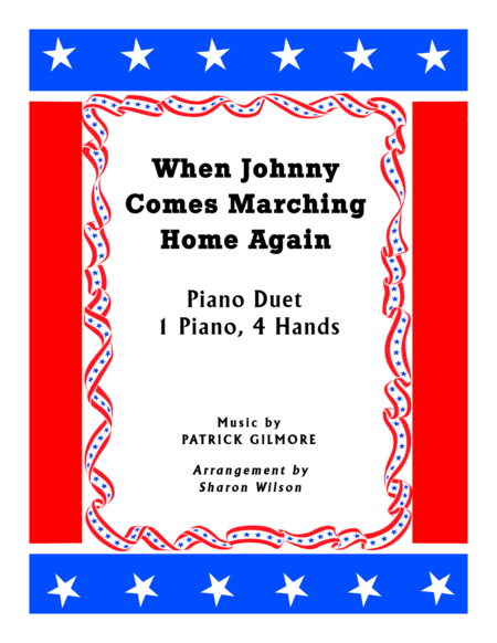 When Johnny Comes Marching Home 1 Piano 4 Hands Duet Sheet Music