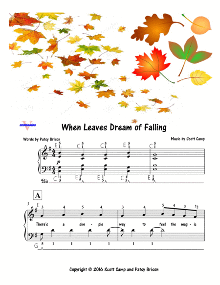 When Leaves Dream Of Falling Sheet Music