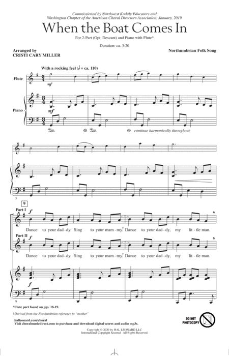 Free Sheet Music When The Boat Comes In Arr Cristi Cary Miller